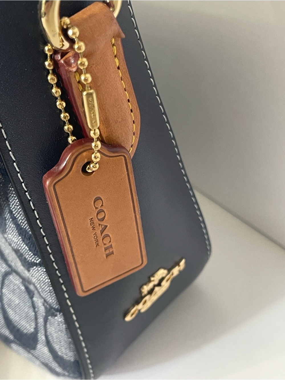Coach Marlie Top Handle Satchel Denim Multi - Picture 5 of 13